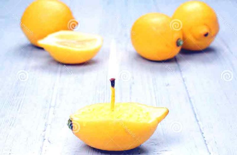 how to make a lemon candle
